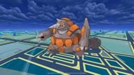 Rock-type Pokemon like Rhyperior can absolutely manhandle Butterfree (Image via Niantic)